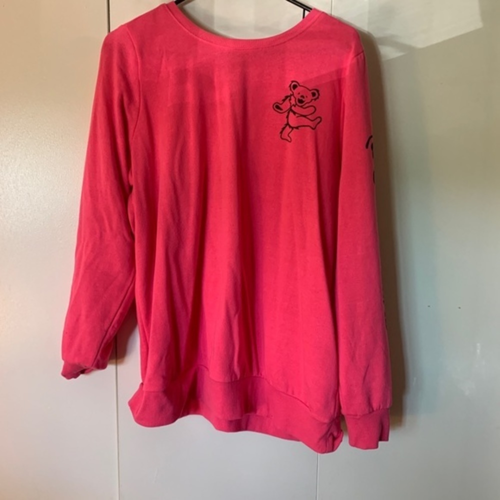 Torrid Pink Grateful Dead Fleece Cozy Sweatshirt size 0